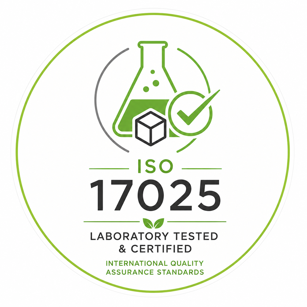 ISO 17025 laboratory tested and certified quality assurance